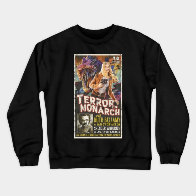 The Outer Worlds Terror On Monarch Crewneck Sweatshirt by StebopDesigns